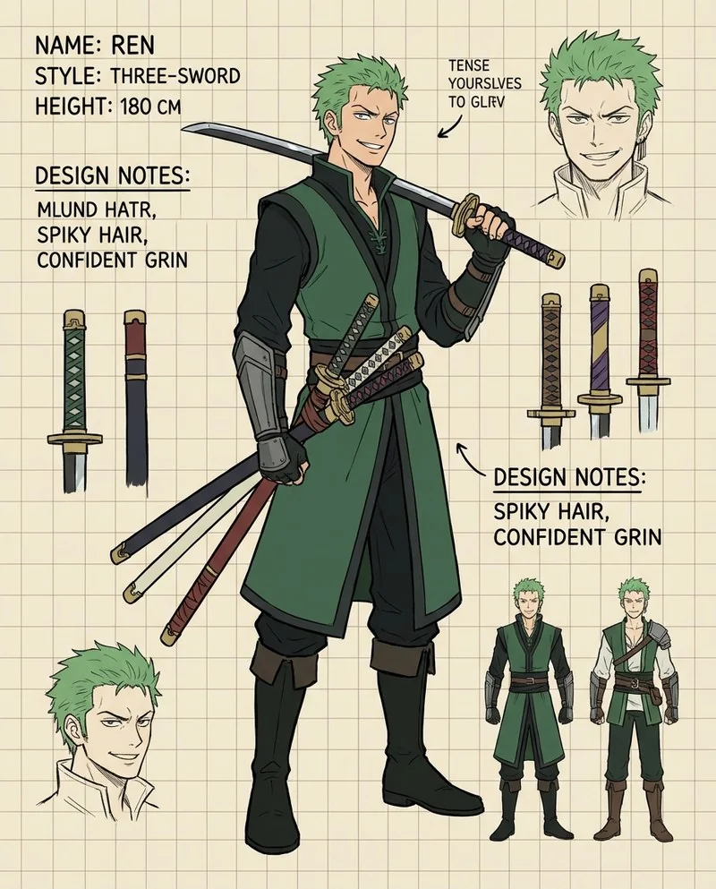 Roronoa Zoro personaggio One Piece spadaccino